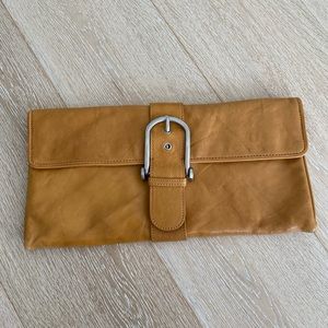BCBG Camel Clutch with dust bag